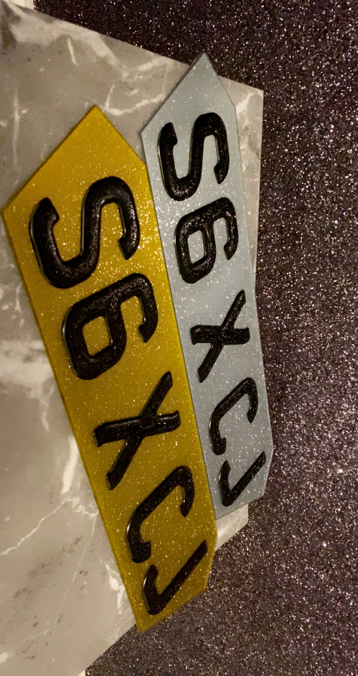 3D Gel Number Plates